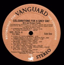 VSD-79174 - Celebrations; Record Club label - 1FA
