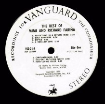 VSD-21/22 : Best of... promo label ; 1971